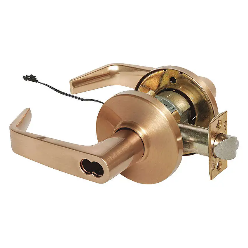 STANLEY SECURITY SOLUTIONS 9KW37DEU15DSTK612 Hebel Abstellraum Abgewinkelt Elektrisch Satin Bronze