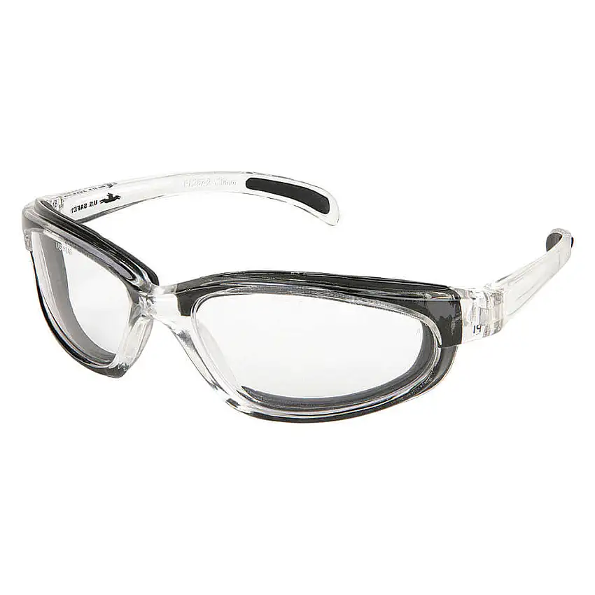 MCR SAFETY  PN120AF Schutzbrille, klar, beschlagfrei, transparenter Rahmen, PR
