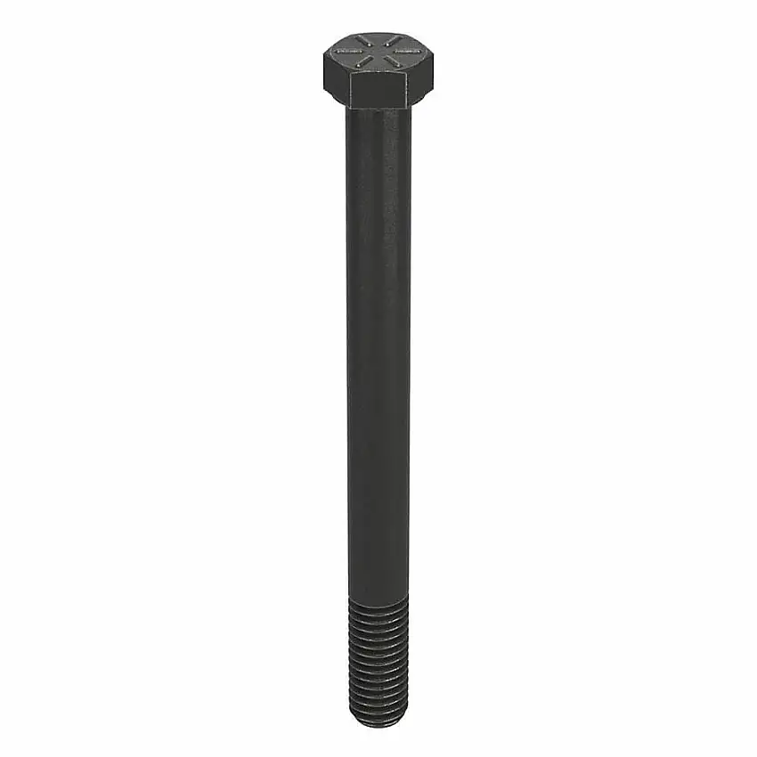 NUCOR  N04100.037.0450 Sechskantschraube, 3/8 Zoll – 16 Gewindegröße, Stahl, 4 1/2 Zoll Länge, 15/64 Zoll Kopfhöhe, Gr. 8