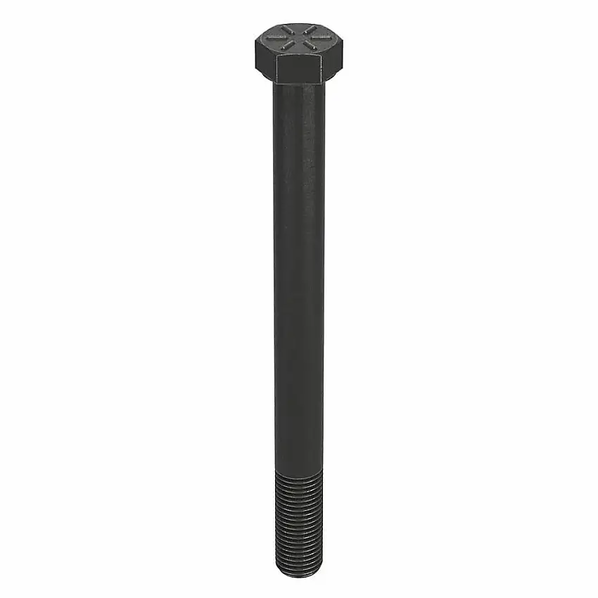 NUCOR  N04160.037.0400 Sechskantschraube, 3/8 Zoll – 24 Gewindegröße, Stahl, 4 Zoll Länge, 15/64 Zoll Kopfhöhe, Gr. 8