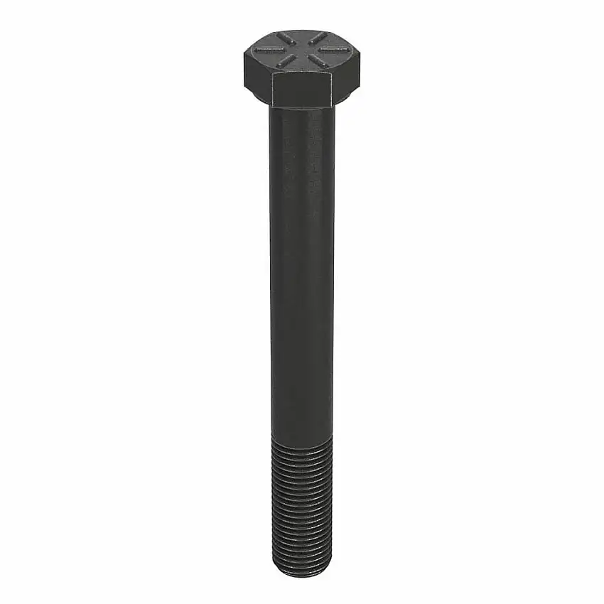 NUCOR  N04160.037.0300 Sechskantschraube, 3/8 Zoll – 24 Gewindegröße, Stahl, 3 Zoll Länge, 15/64 Zoll Kopfhöhe, Gr. 8