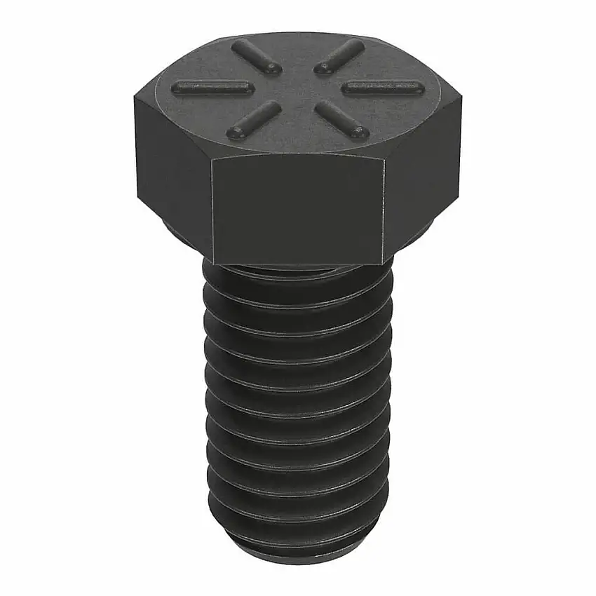 NUCOR  N04100.037.0075 Sechskantschraube, 3/8 Zoll – 16 Gewindegröße, Stahl, 3/4 Zoll Länge, 15/64 Zoll Kopfhöhe, Gr. 8