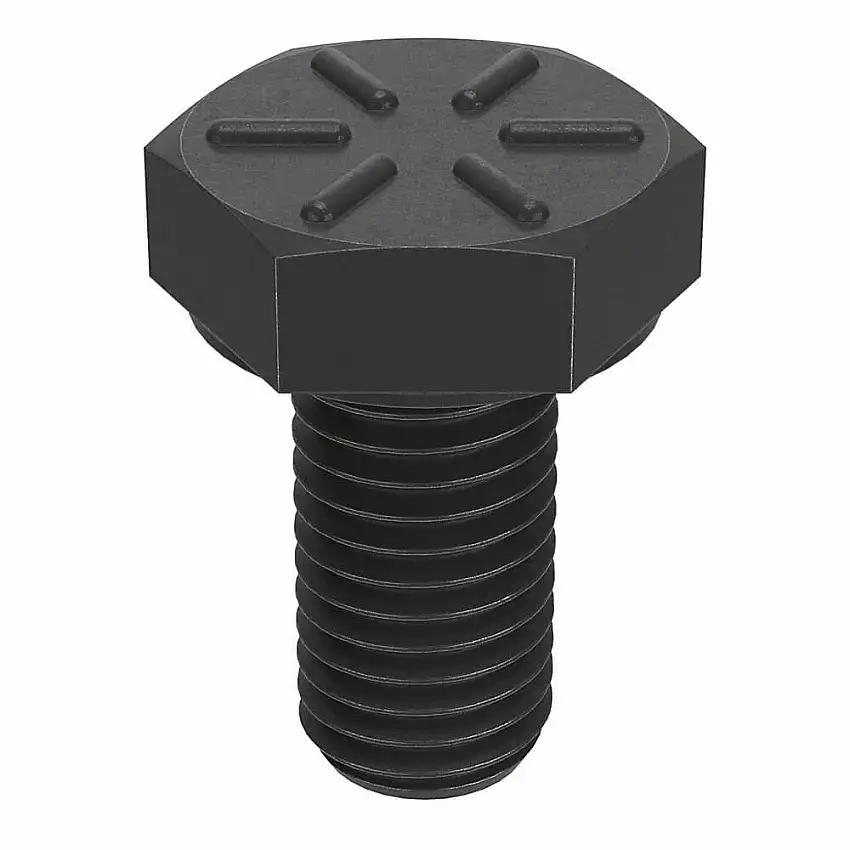 NUCOR  N04160.025.0050 Sechskantschraube, 1/4 Zoll – 28 Gewindegröße, Stahl, 1/2 Zoll Länge, 5/32 Zoll Kopfhöhe, Gr. 8