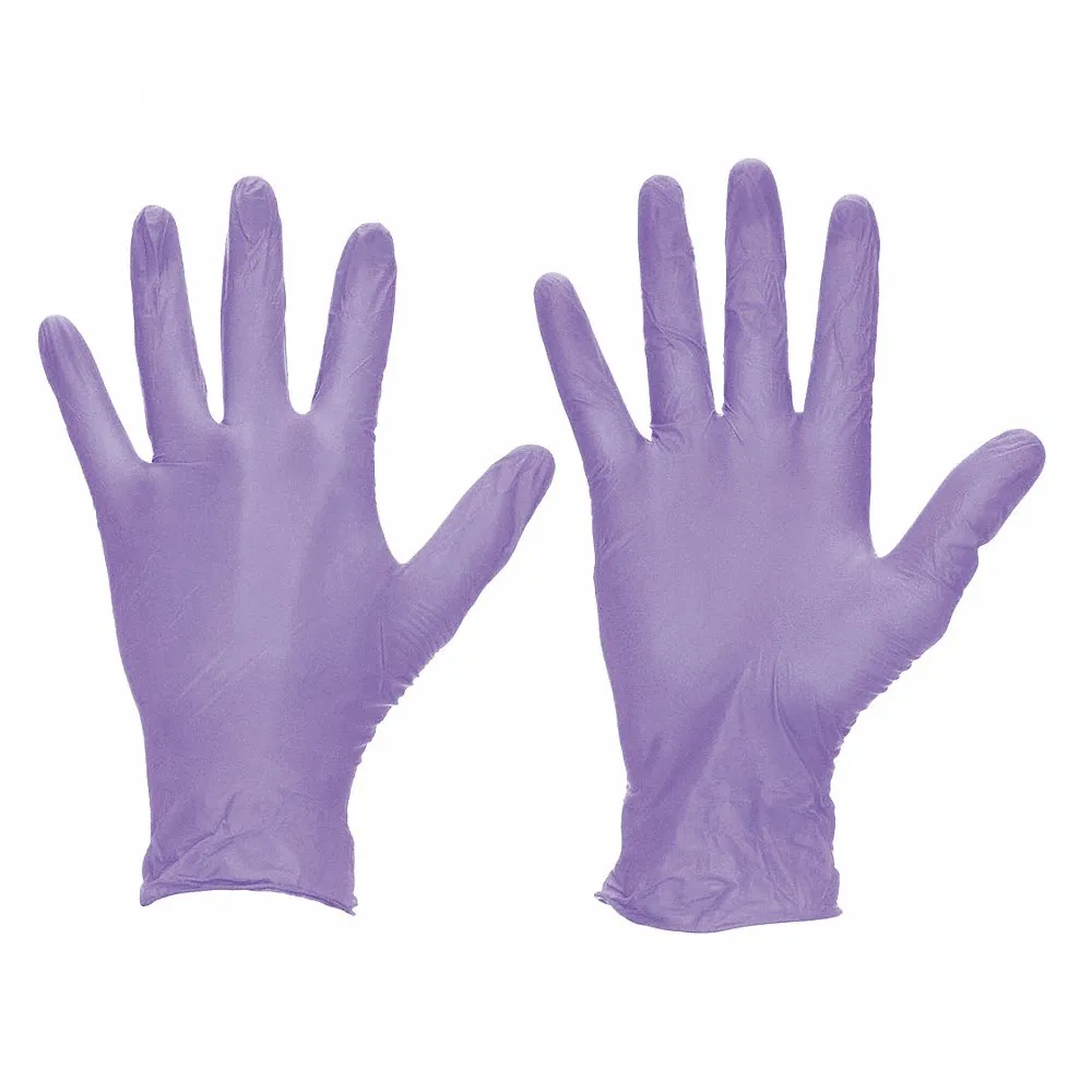 NORTH BY HONEYWELL  PSD-TRIP-XL-Handschuhe, XL, 8 mil, puderfrei, verlängerte Stulpe, voll, blau, 12 Zoll Länge