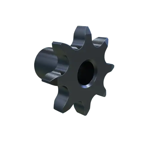 MARTIN SPROCKET  06B8 Rollenkettenrad, 8 Zähne, 24.890 mm Teilungsdurchmesser, 30.446 mm Außendurchmesser, Stahl