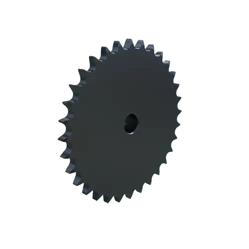 MARTIN SPROCKET  08B32 Rollenkettenrad, 08B-1 Kette, Standardbohrung, 32 Zähne, 129.569 mm Teilungsdurchmesser, Stahl