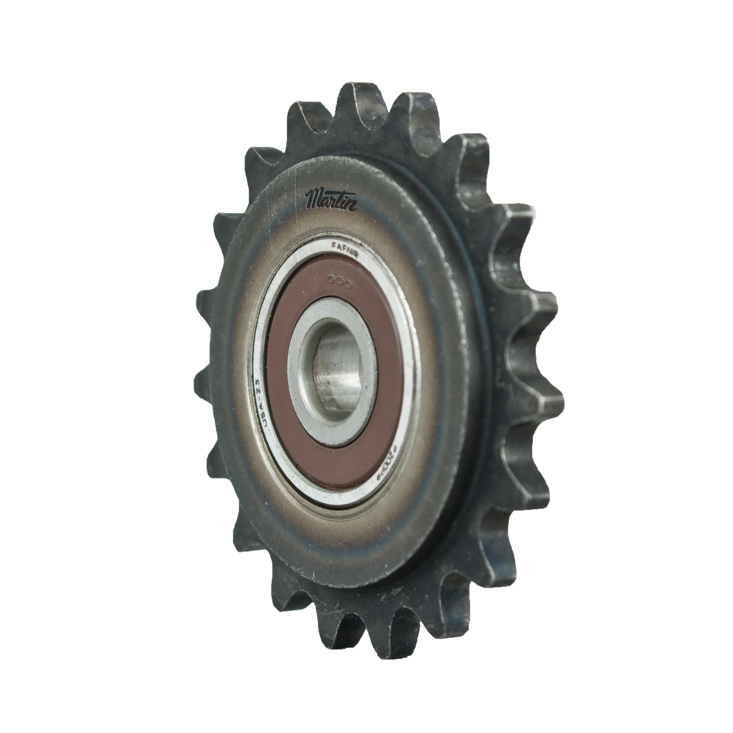 MARTIN SPROCKET  25BB20 3/8 Kugellager-Umlenkkettenrad, 20 Zähne, 1.598 Zoll Teilungsdurchmesser, Stahl