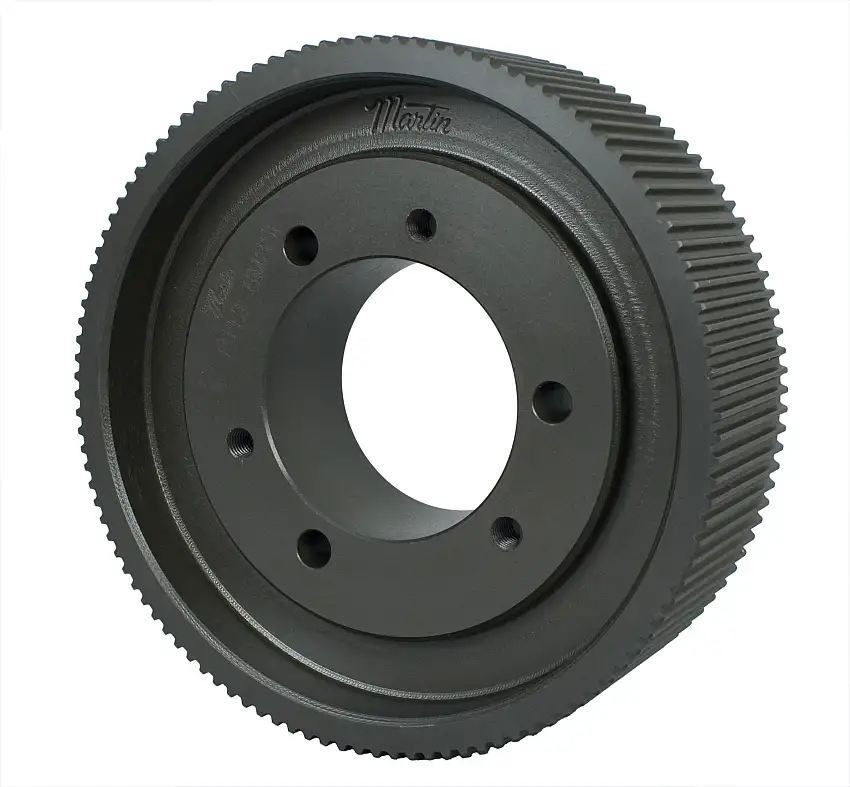 MARTIN SPROCKET  P908M85-E Kettenrad, E-Buchse, 8.750 Zoll Max. Bohrung, 90 Zähne, 9.023 Zoll Teilungsdurchmesser, Gusseisen