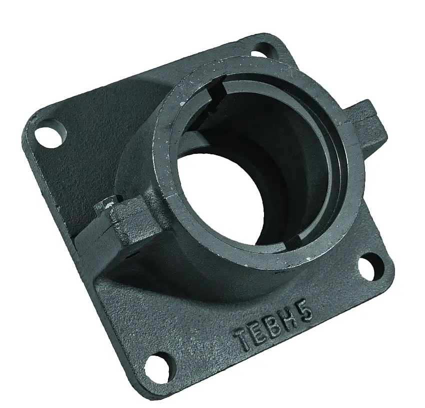 MARTIN SPROCKET TEBH3-Lagergehäuse, 4 Bolzen, 1.5 Zoll Bohrungsgröße, 0.5 Zoll Bolzendurchmesser, Stahlguss