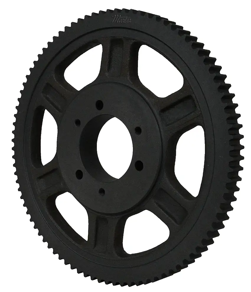 MARTIN SPROCKET  W11214M120-M Kettenrad, M-Buchse, 5.5 Zoll Max Bohrung, 112 Zähne, 19.650 Zoll Teilungsdurchmesser, Gusseisen