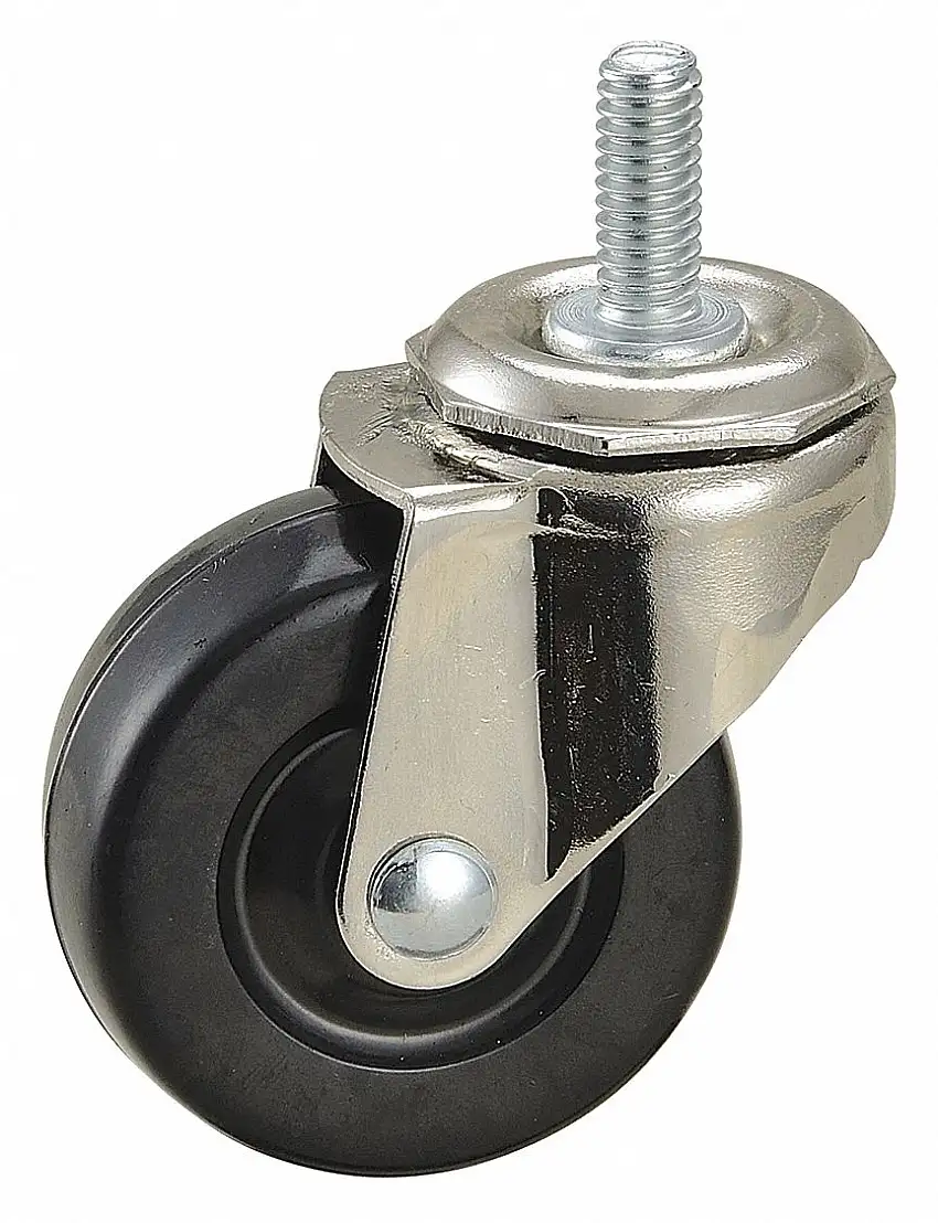 MASTER CASTER 32708 Lenkrolle mit Gewinde, 2 Zoll Durchmesser, Gummi