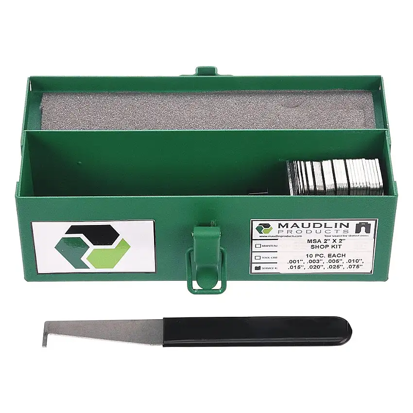 MAUDLIN PRODUCTS MSA2-SHK Schlitz-Unterlegscheiben-Sortiment, ein 2 x 2 Zoll Service-Kit, 80-tlg.