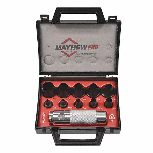 MAYHEW TOOLS  66008 Hohleisensatz, SAE-Legierung, 11-teilig