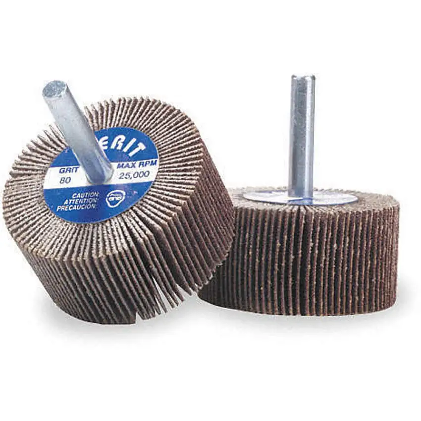 MERIT 08834131823 Fächerschleifscheibe, beschichtet, gerader Schaft, 3/8 Zoll Durchmesser