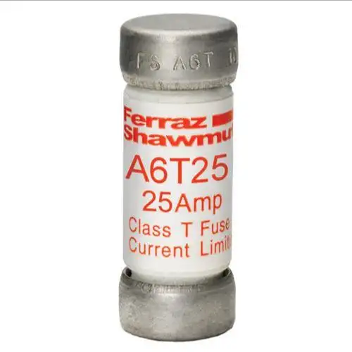 MERSEN FERRAZ A6T25 Sicherung, flink, 600 V, 25 A, Klasse T, 1-polig