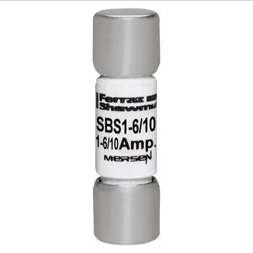 MERSEN FERRAZ SBS1-6/10 Flinke Kleinstsicherung, 600VAC, 1.6A, 1-polig