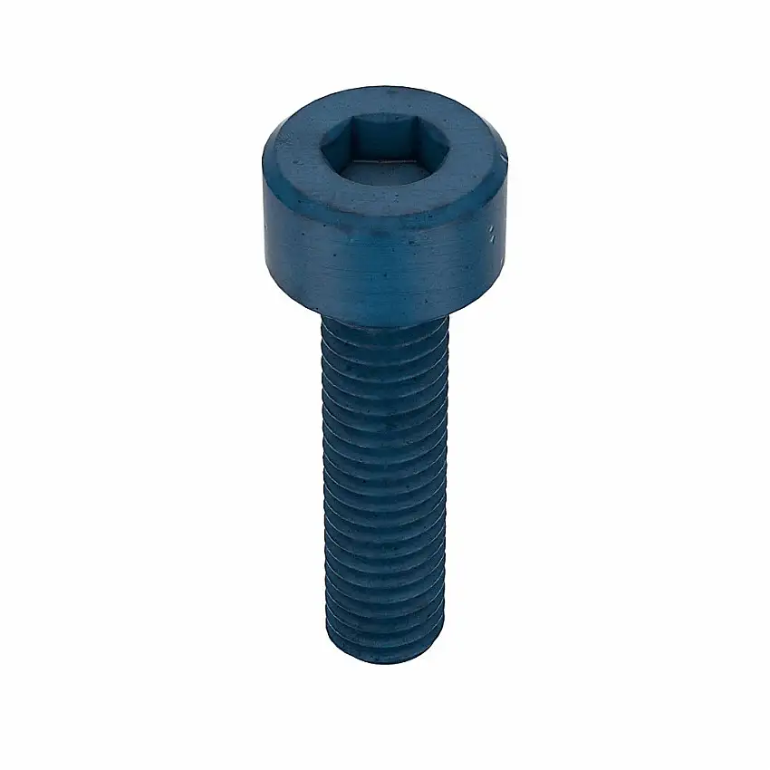 METRIC BLUE  UST176211 Metrische Innensechskantschraube, Gewindegröße M3x0.5, Zylindrisch, 12 mm Länge, Blau