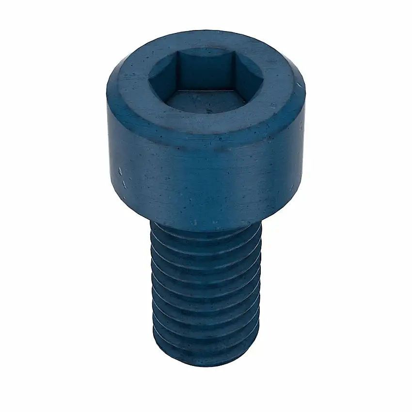 METRIC BLUE  UST176227 Metrische Innensechskantschraube, Gewindegröße M6x1, Zylindrisch, 12 mm Länge, Blau