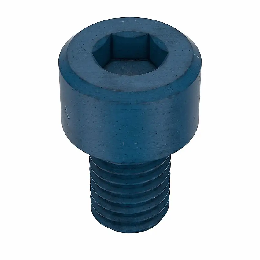 METRIC BLUE  UST176250 Metrische Innensechskantschraube, Gewindegröße M8x1.25, Zylinder, 12 mm Länge, Stahl, Grob