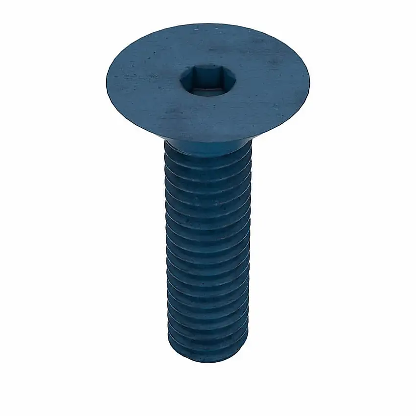 METRIC BLUE UST184009 Metrische Innensechskantschraube, Gewindegröße M4x0.7, flach, 16 mm lang, 2.3 mm Kopfhöhe