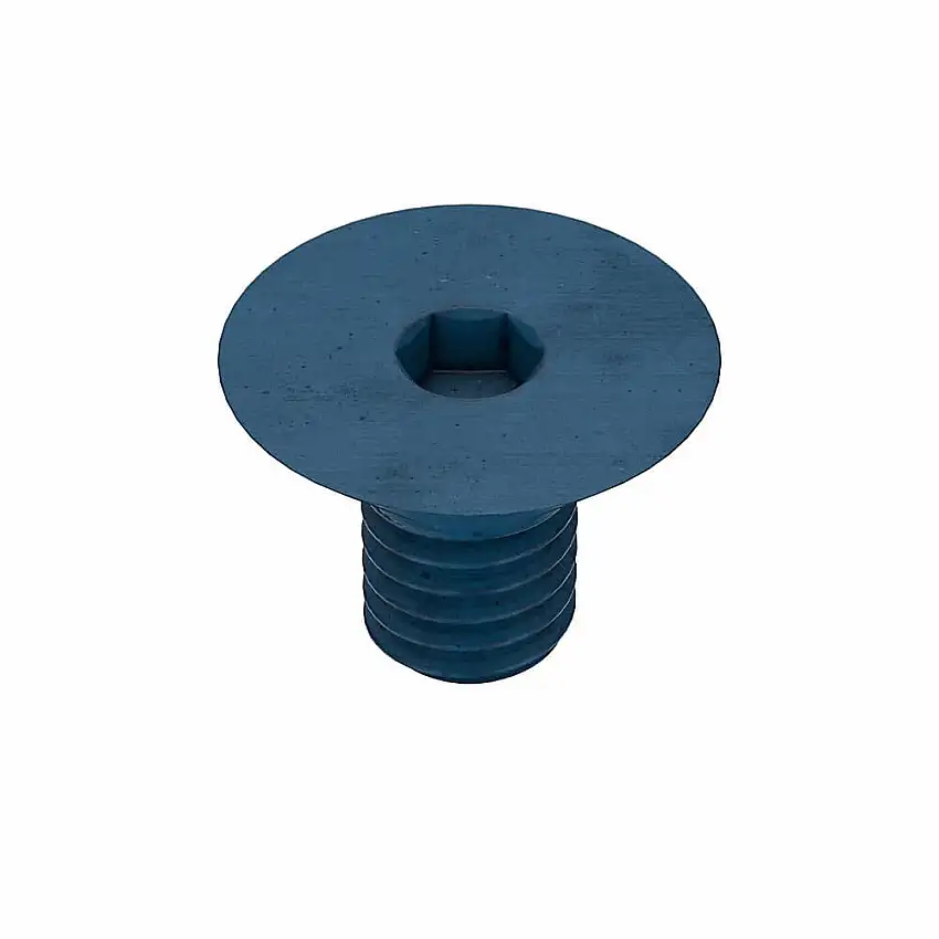 METRIC BLUE UST184031 Metrische Innensechskantschraube, Gewindegröße M6x1, flach, 10 mm lang, 3.3 mm Kopfhöhe
