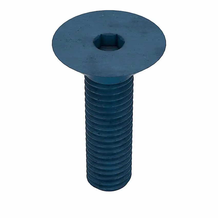 METRIC BLUE UST184059 Metrische Innensechskantschraube, Gewindegröße M8 x 1.25, flach, 30 mm lang, 16 mm Kopfdurchmesser.
