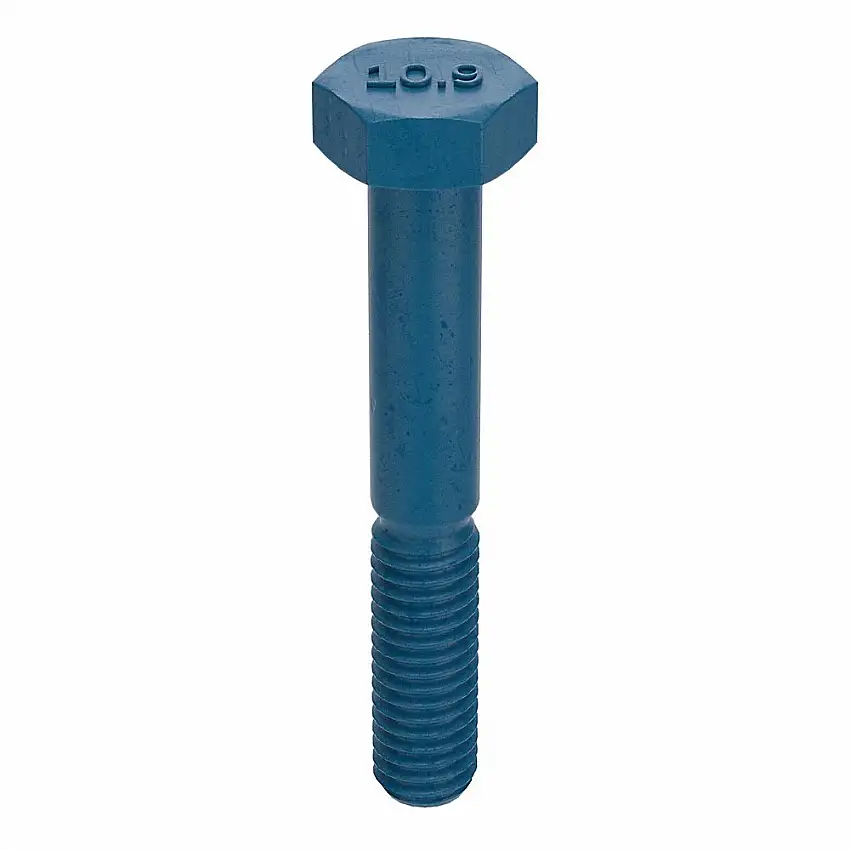 METRIC BLUE  UST184207 Sechskantschraube, Gewindegröße M6x1, Stahl, 30 mm Länge, 4 mm Kopfhöhe, Phos