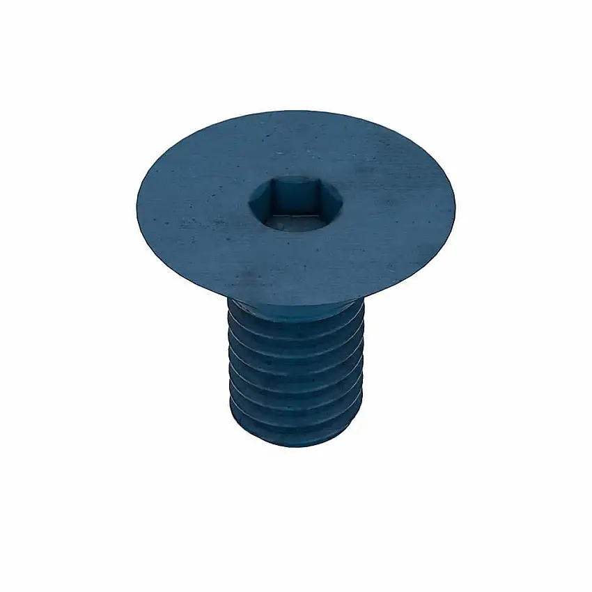 METRIC BLUE UST187465 Metrische Innensechskantschraube, Gewindegröße M6x1, flach, 12 mm lang, 3.3 mm Kopfhöhe
