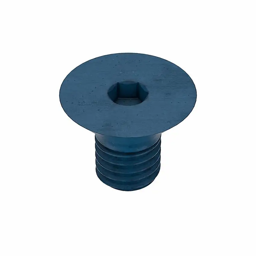 METRIC BLUE  UST194854 Metrische Innensechskantschraube, Gewindegröße M5x0.8, flach, 8 mm lang, 2.8 mm Kopfhöhe