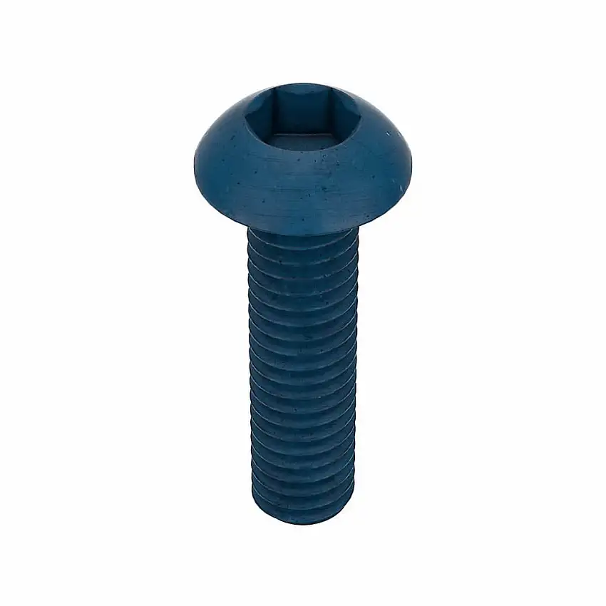 METRIC BLUE UST194865 Metrische Innensechskantschraube, Gewindegröße M4x0.7, Knopf, 16 mm Länge, 7.6 mm Kopfdurchmesser