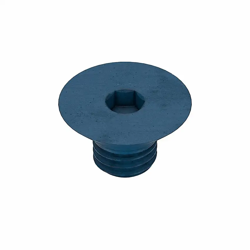 METRIC BLUE UST198717 Metrische Innensechskantschraube, Gewindegröße M10 x 1.5, flach, 6.5 mm lang, 20 mm Kopfdurchmesser.