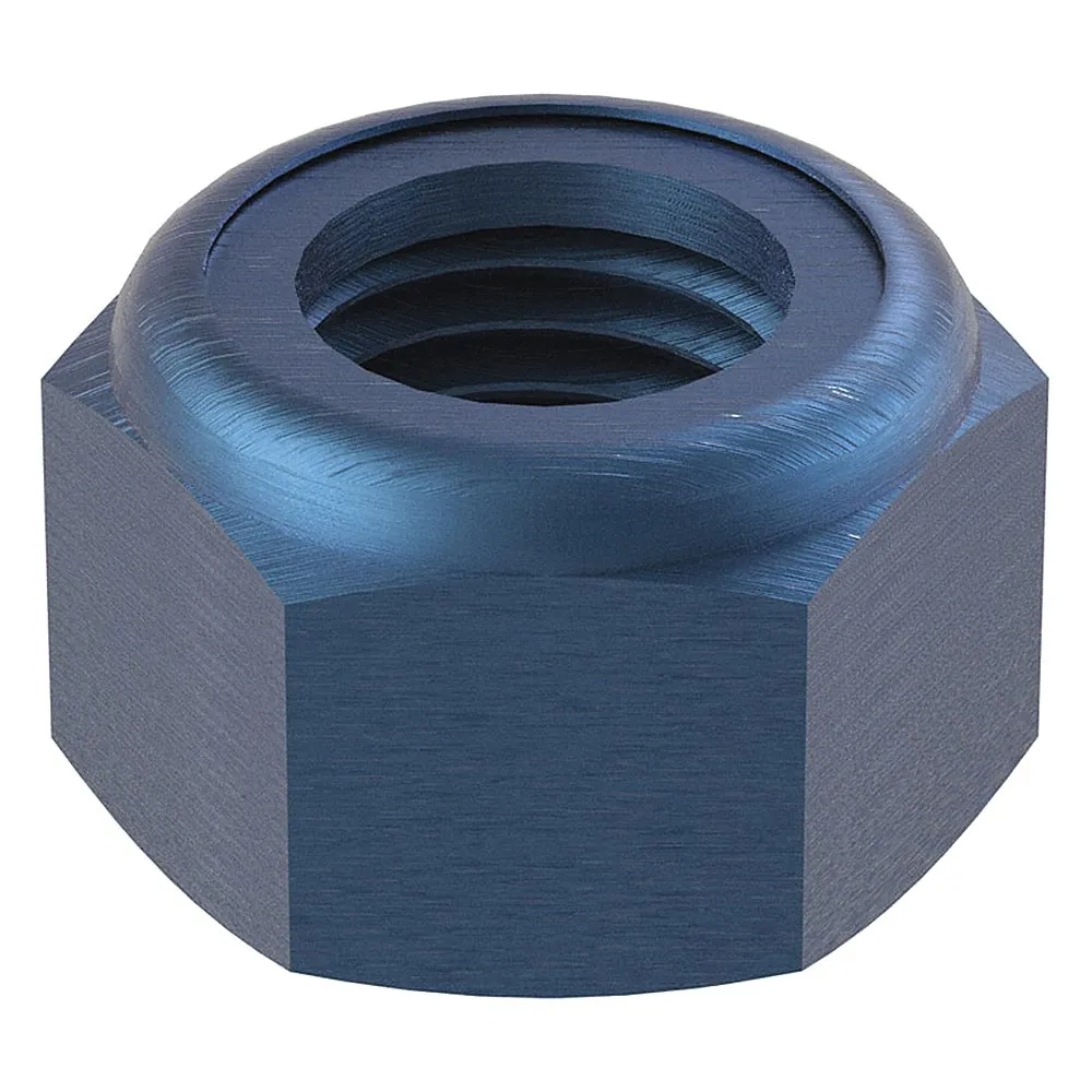 METRIC BLUE UST202389 Sechskantmutter, Gewindegröße M10x1.5, Top-Lock-Verzerrungsgewinde, 17 mm Sechskantweite.