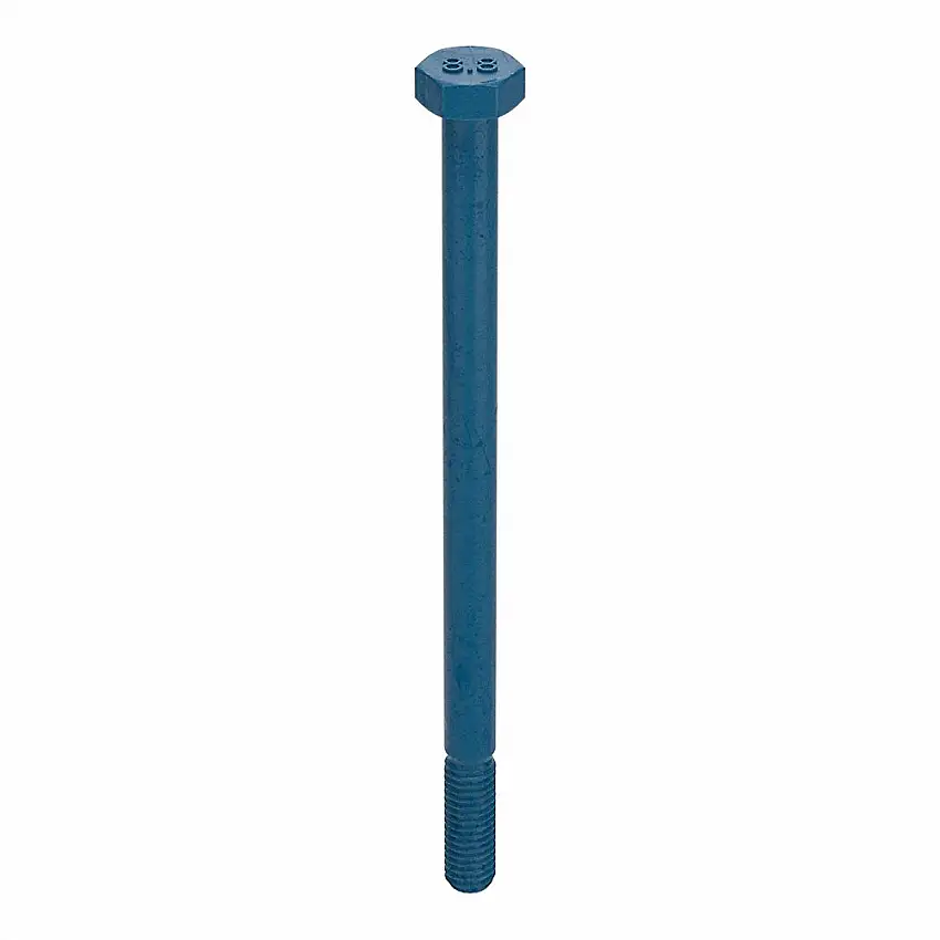 METRIC BLUE  UST215913 Sechskantschraube, Gewindegröße M6x1, Stahl, 100 mm Länge, 4 mm Kopfhöhe, Phos