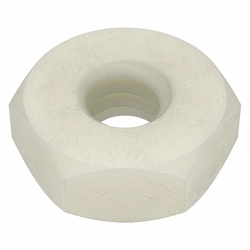 MICRO PLASTICS  Sechskantmutter 0400256HN, Gewindegröße 2-56, Nylon, 1/16 Zoll hoch, 3/16 Zoll breit, glatt, Maschinenschraube