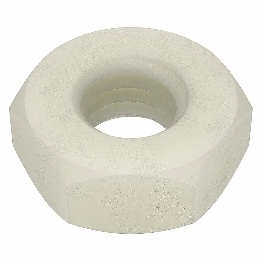 MICRO PLASTICS  Sechskantmutter 04M030050HN, Gewindegröße M3x0.5, Nylon, Höhe 2.2 mm, Breite 5.4 mm, glatt, Maschinenschraube