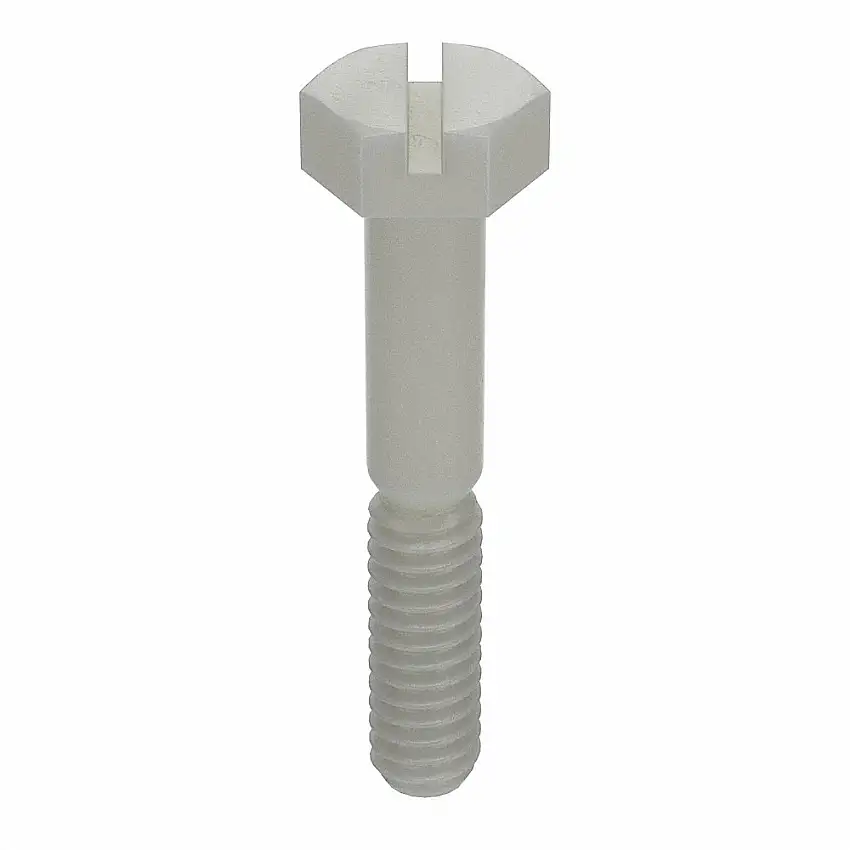 MICRO PLASTICS  3225020125 Sechskantschraube, Gewindegröße 1/4 Zoll - 20, Nylon, 1 1/4 Zoll lang, Kopfhöhe 3/16 Zoll, Pln