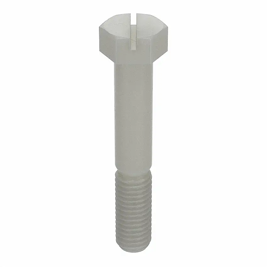 MICRO PLASTICS  3237516300 Sechskantschraube, 3/8 Zoll - 16 Gewindegröße, Nylon, 3 Zoll lang, 17/64 Zoll Kopfhöhe, nicht g.