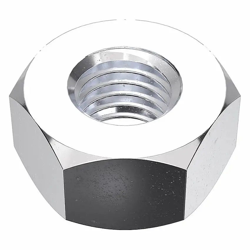 MIDWEST ACORN NUT  Sechskantmutter MPB653, Gewindegröße 1/4 Zoll - 28, Stahl, Höhe 7/32 Zoll, Breite 7/16 Zoll, verchromt, rechtsdrehend