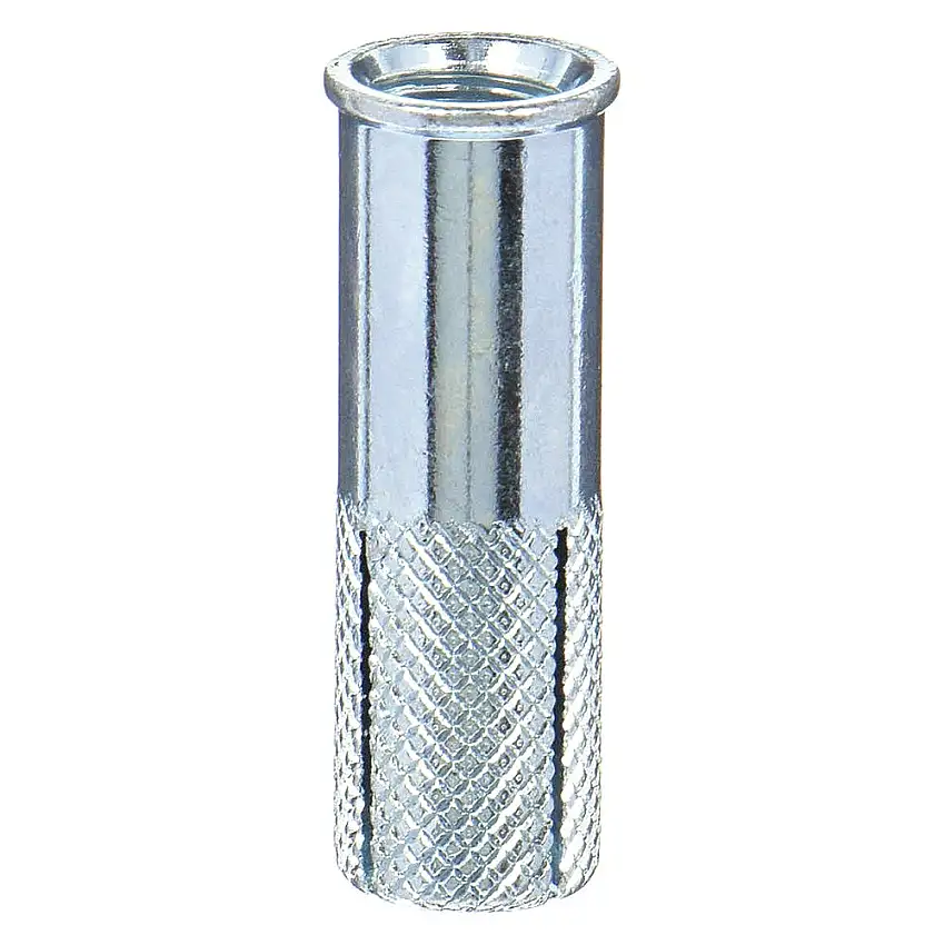 MKT FASTENING  131200L Einschlaganker, Gewindegröße 1/2 Zoll - 13, Länge 2 Zoll, Ankerdurchmesser 5/8 Zoll, Flansch, Stahl
