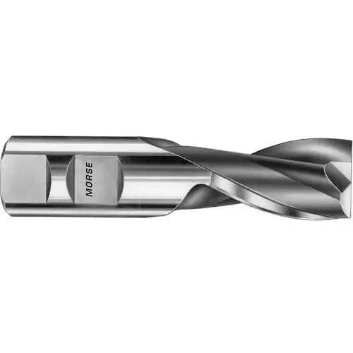 MORSE CUTTING TOOLS  96158 Schneide-Schaftfräser, 1/4 x 3/8 x 1/2 x 2 7/16 Zoll Größe, 2 Schneiden, Einzelende