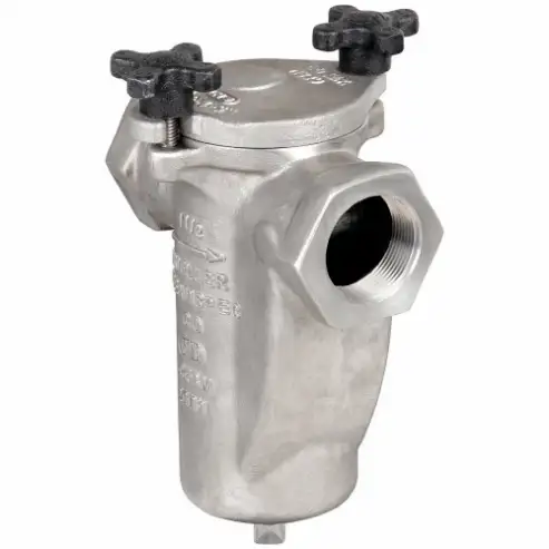 MUELLER STEAM  125-SS 304SS Perf 1/16 1 1/4 M6700655 Korbsieb, 1 1/4 Zoll Größe, verschraubte Enden, 304SS perf Sieb, 1/16 Zoll Maschenweite