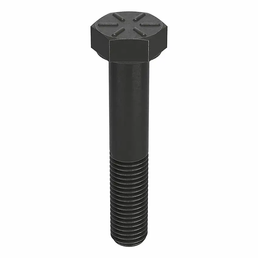 NUCOR  N04160.025.0150 Sechskantschraube, 1/4 Zoll – 28 Gewindegröße, Stahl, 1 1/2 Zoll Länge, 5/32 Zoll Kopfhöhe, Gr. 8