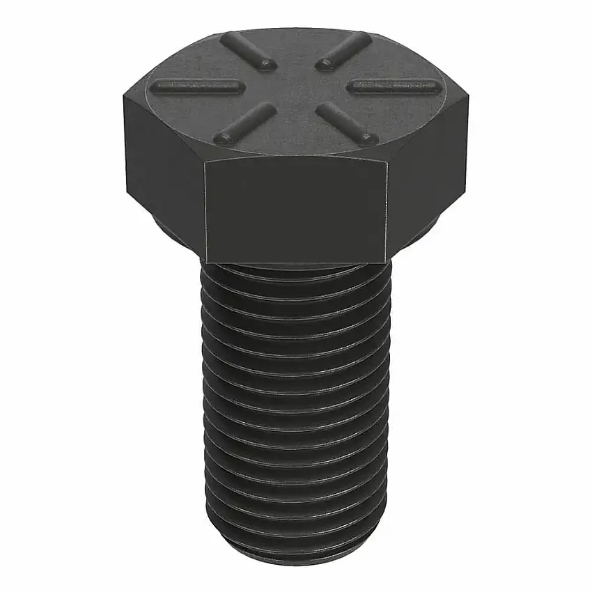 NUCOR  N04160.037.0075 Sechskantschraube, 3/8 Zoll – 24 Gewindegröße, Stahl, 3/4 Zoll Länge, 15/64 Zoll Kopfhöhe, Gr. 8