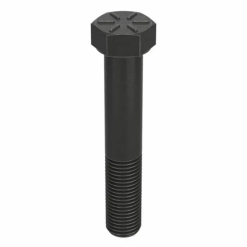 NUCOR  N04160.037.0225 Sechskantschraube, 3/8 Zoll – 24 Gewindegröße, Stahl, 2 1/4 Zoll Länge, 15/64 Zoll Kopfhöhe, Gr. 8