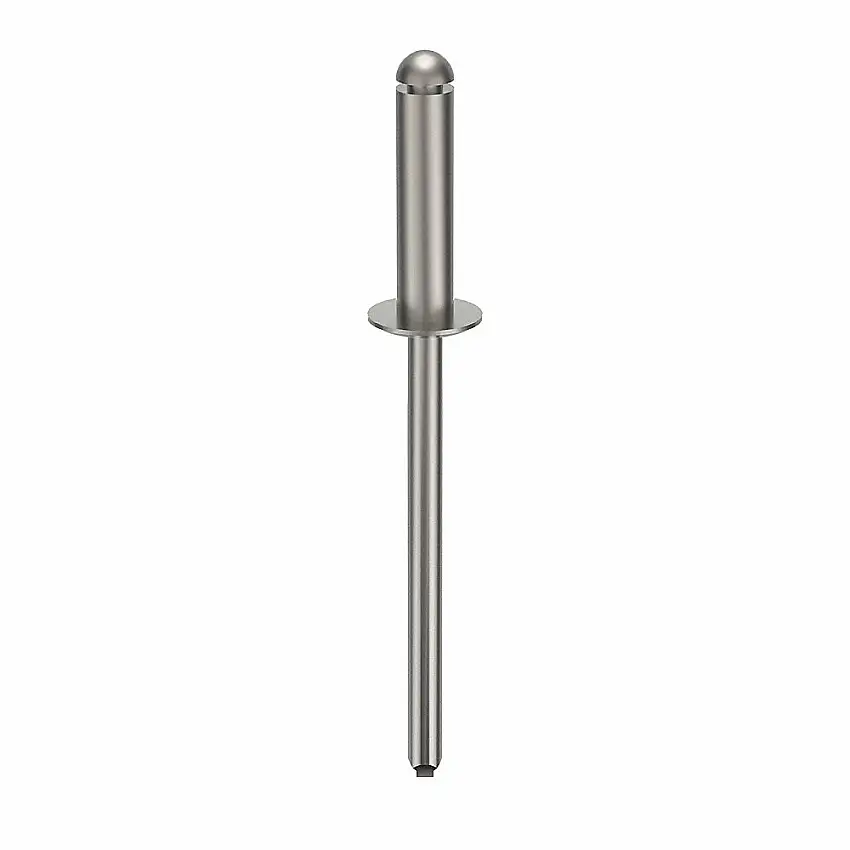 POP  SSD46SSBS201 Blindniete, 1/8 Zoll Nietdurchmesser, Edelstahl, 1/2 Zoll Nietlänge, 0.036 Zoll Kopfhöhe, gewölbt