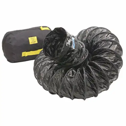 RAMFAN  FDT-0825CBB Lüftungskanal, 25 Fuß Länge, Schwarz