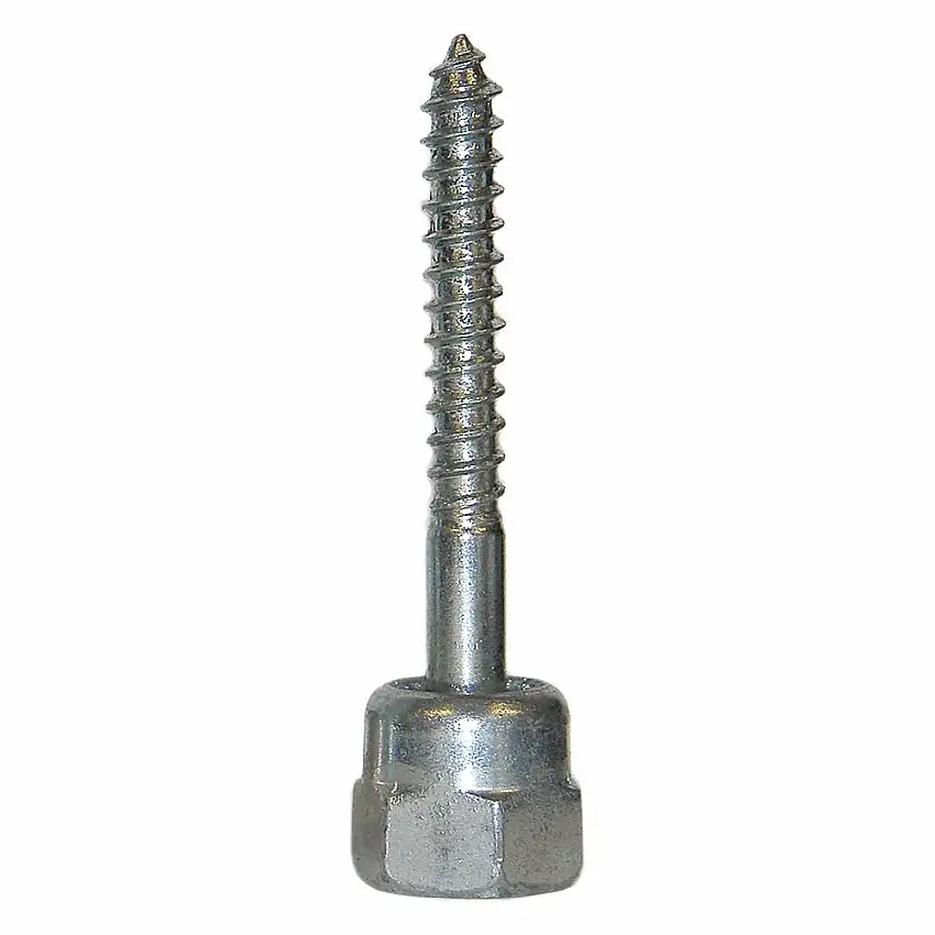 SAMMYS  8003957 Stangenaufhänger, 1/4 Zoll - 20 Stangengewindegröße, 1/4 Zoll Schraubengröße, 2 Zoll Schaftlänge, Schraubanker, Stahl