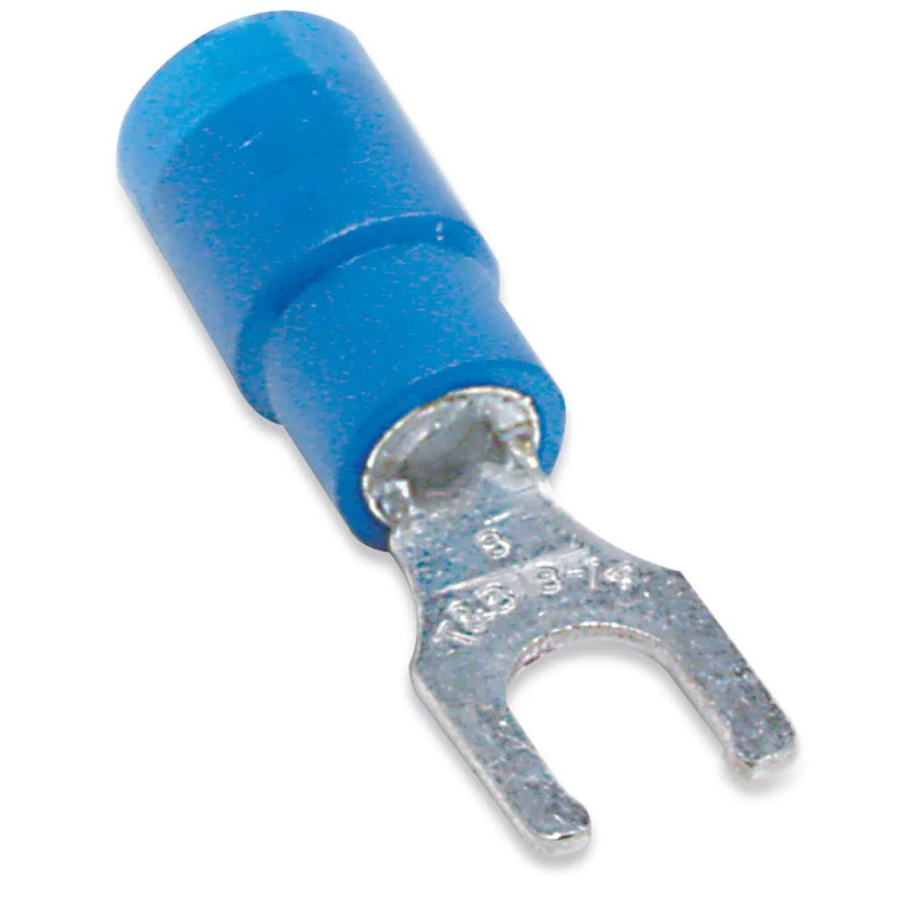 STA-KON  14RB-10FLX Vinylisolierte Gabelklemme mit Verriegelung, Drahtquerschnitt 18–14 AWG, Nennspannung 600 V