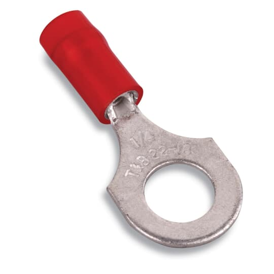STA-KON  KNF18-18720FFDM Nylon-Vollisolierte 187-Flag-Trennverbinder, Drahtbereich 22-18, Rot, Messing