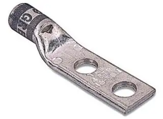 STA-KON TB5095 Kupfer-Kompressionsöse, 2 Löcher, Kupfer, #10-1 AWG-Draht, 90 Grad.